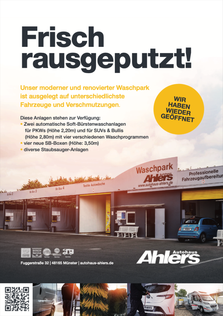 Autohaus Ahlers in Münster-Hiltrup – Waschpark Ahlers – Fahrzeuge & Meisterwerkstatt – 17